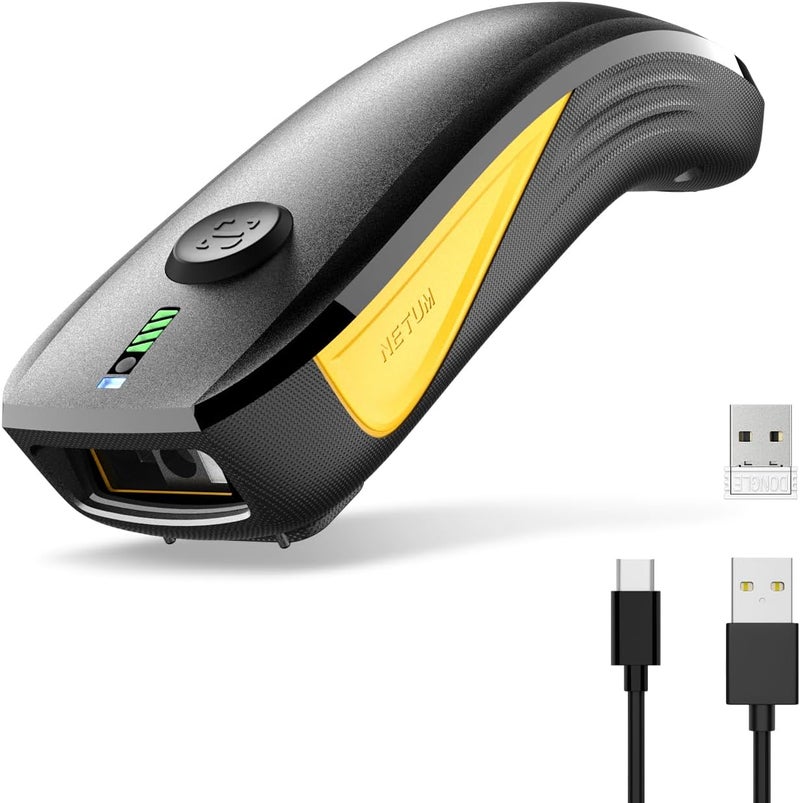 NETUM CS8501 Wireless QR Code Scanner – Upgraded Bluetooth Barcode Scanner, Mini Portable 1D & 2D Barcode Reader for Inventory Management, Image Scanner for Tablets, Android, iOS, PC, and POS Systems - Image 1